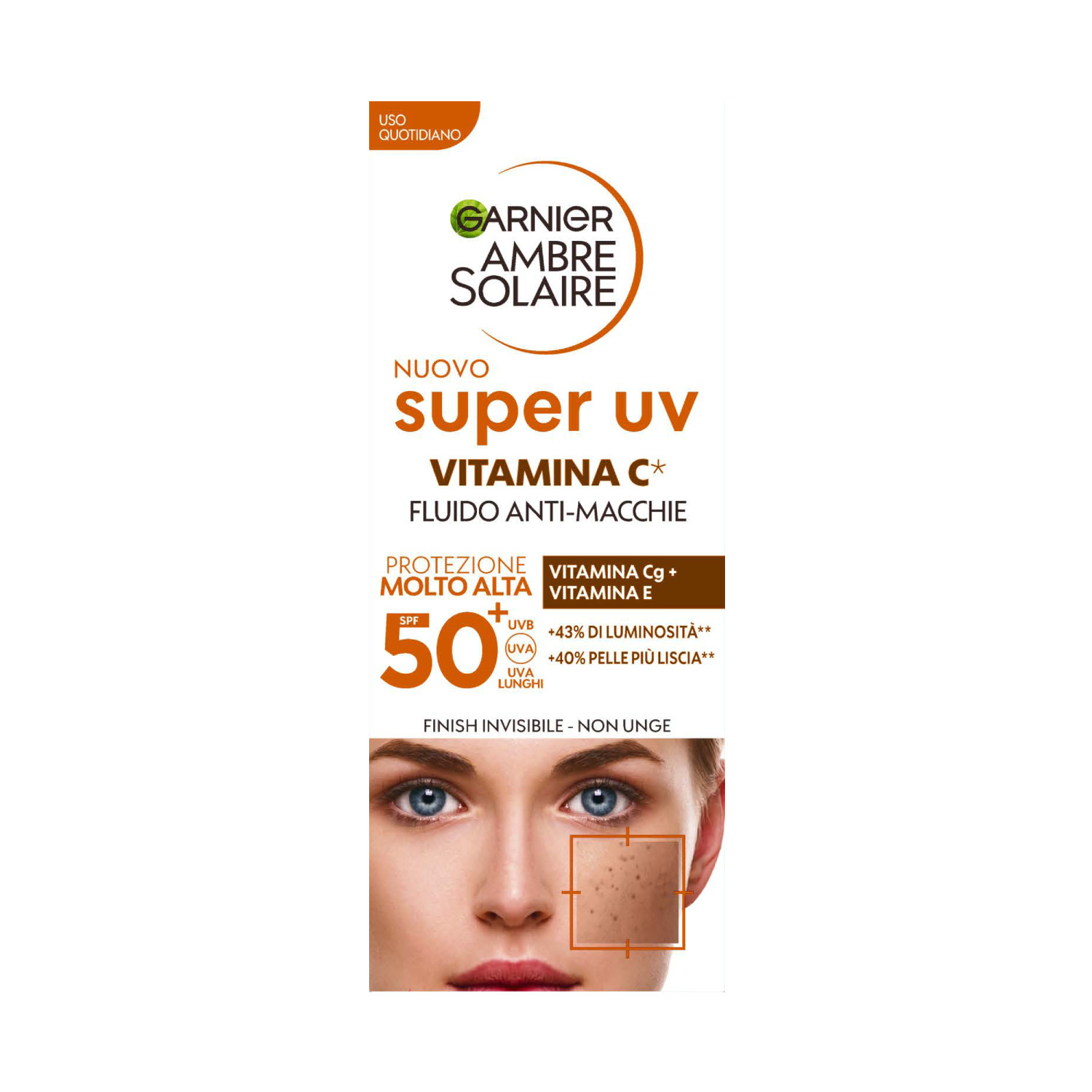 GARNIER AMBRE SOLAIR AS FLUIDO ANTI MACCHIE SUPER UV SPF 50+ 30 ML