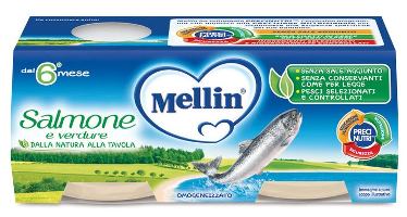 Mellin Omogeneizzato di Salmone 2 x 80 g