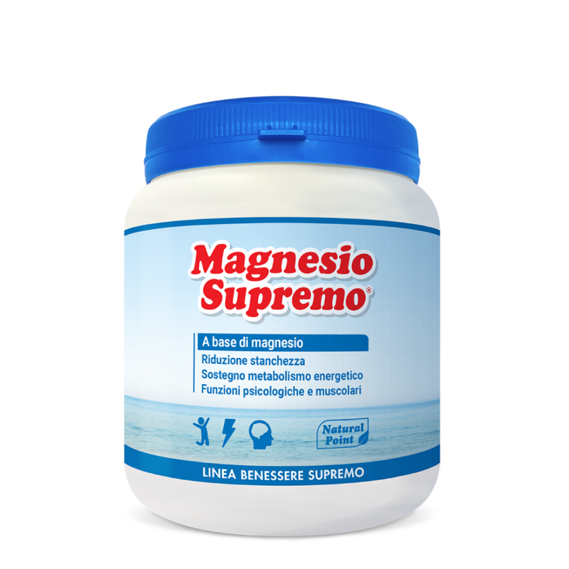Magnesio Supremo Natural Point - Integratore per stanchezza e stress - 300 g