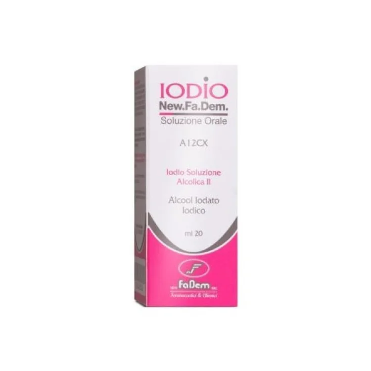 Iodio New Fadem 2%+ 2,5% Soluzione Orale Antisettico 20 ml