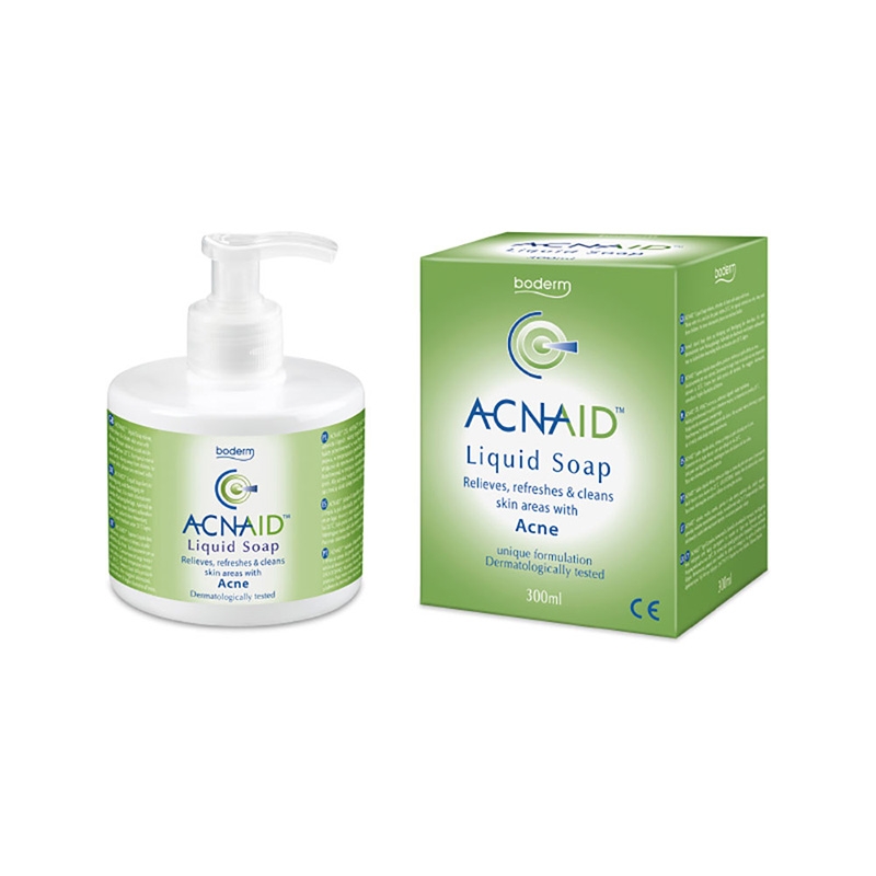Acnaid sapone liquido detergente viso e corpo per pelle acneica 300 mL