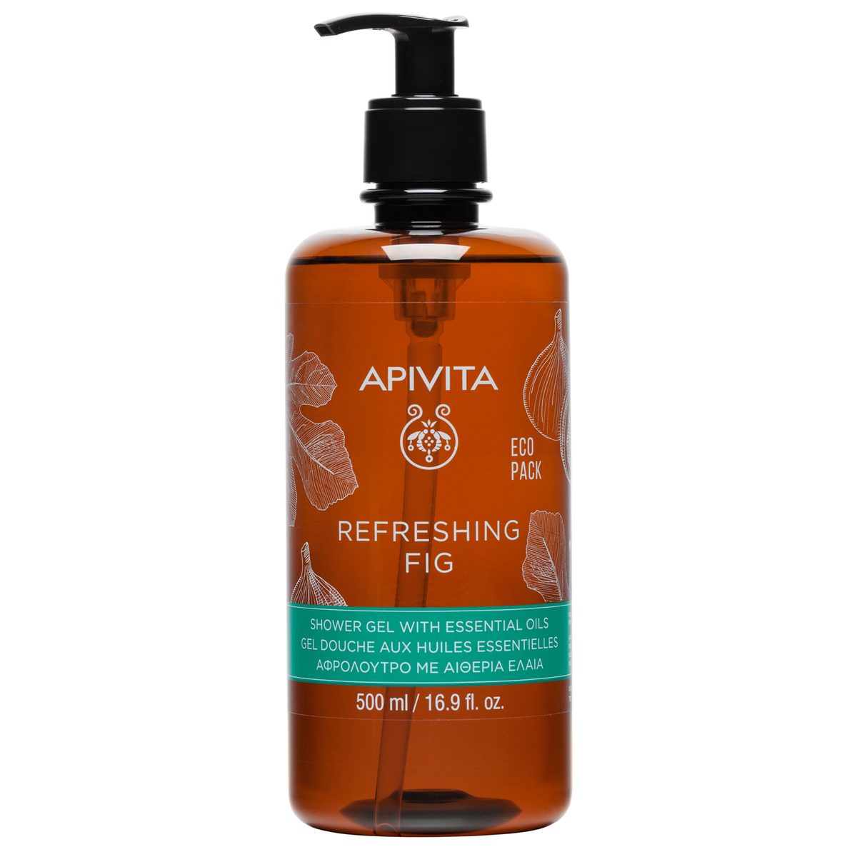 Apivita Refreshing Fig - Gel Doccia Delicato Idratante Corpo Con Fico E Propoli 500 ml