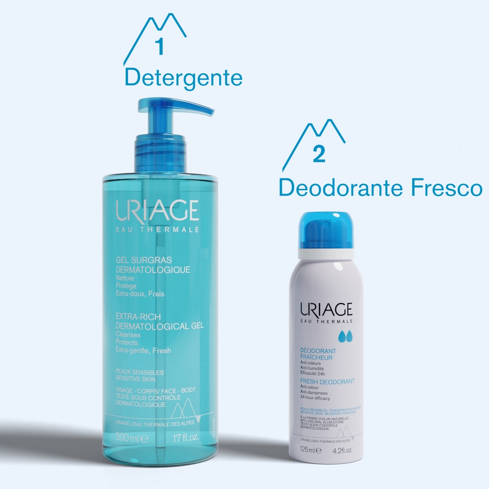 Uriage Deodorante Fraicheur Spray Antibatterico 125 ml