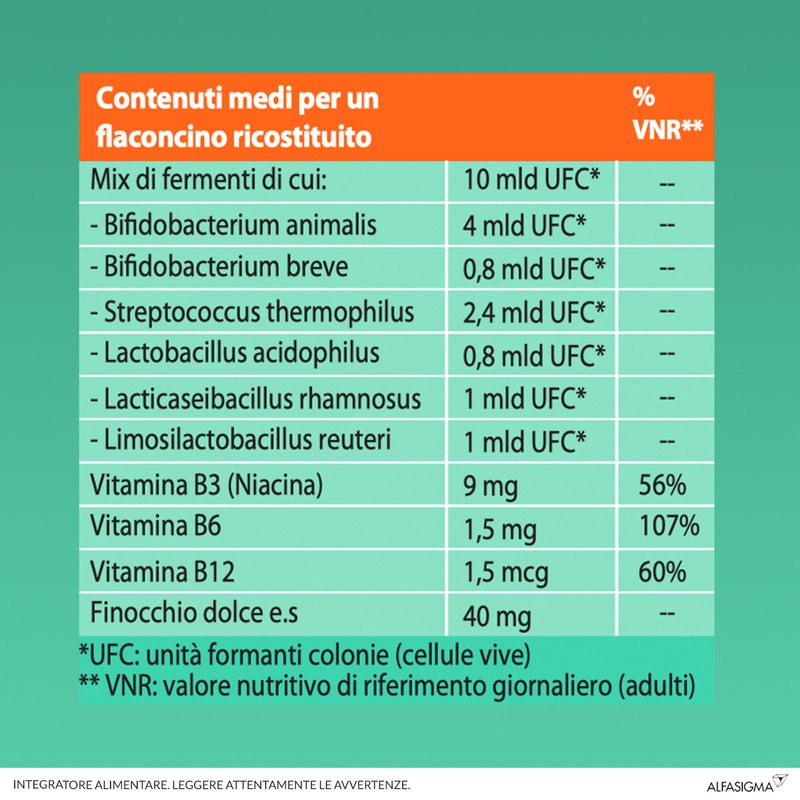 Yovis Bambini Flaconcini, Probiotici per il Benessere Intestinale con Vitamine del Gruppo B, 10 Miliardi di Fermenti Lattici Vivi, indicato per Bambini dai 3 ai 14 anni, 10 Flaconcini, Gusto Fragola