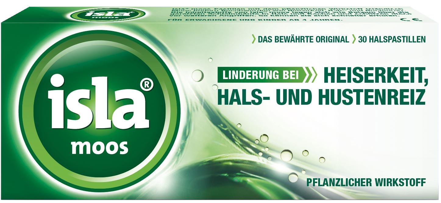 Isla Moos Benessere Gola 30 Pastiglie