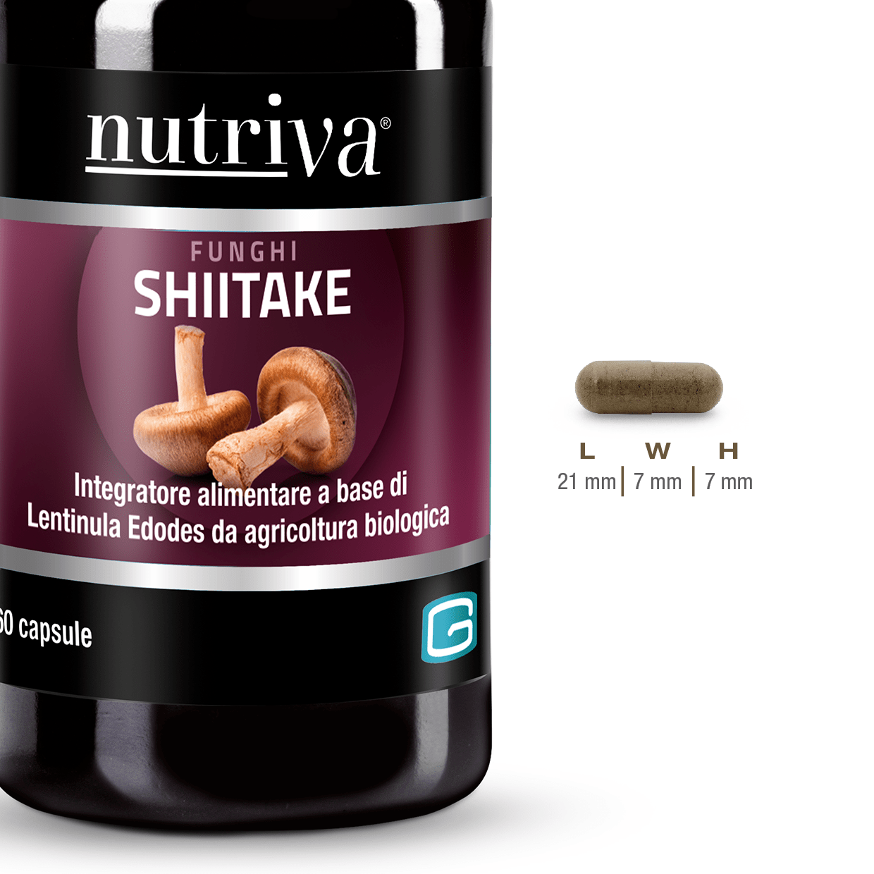 Nutriva Shitake Integratore Difese Organismo 60 Capsule Vegetali