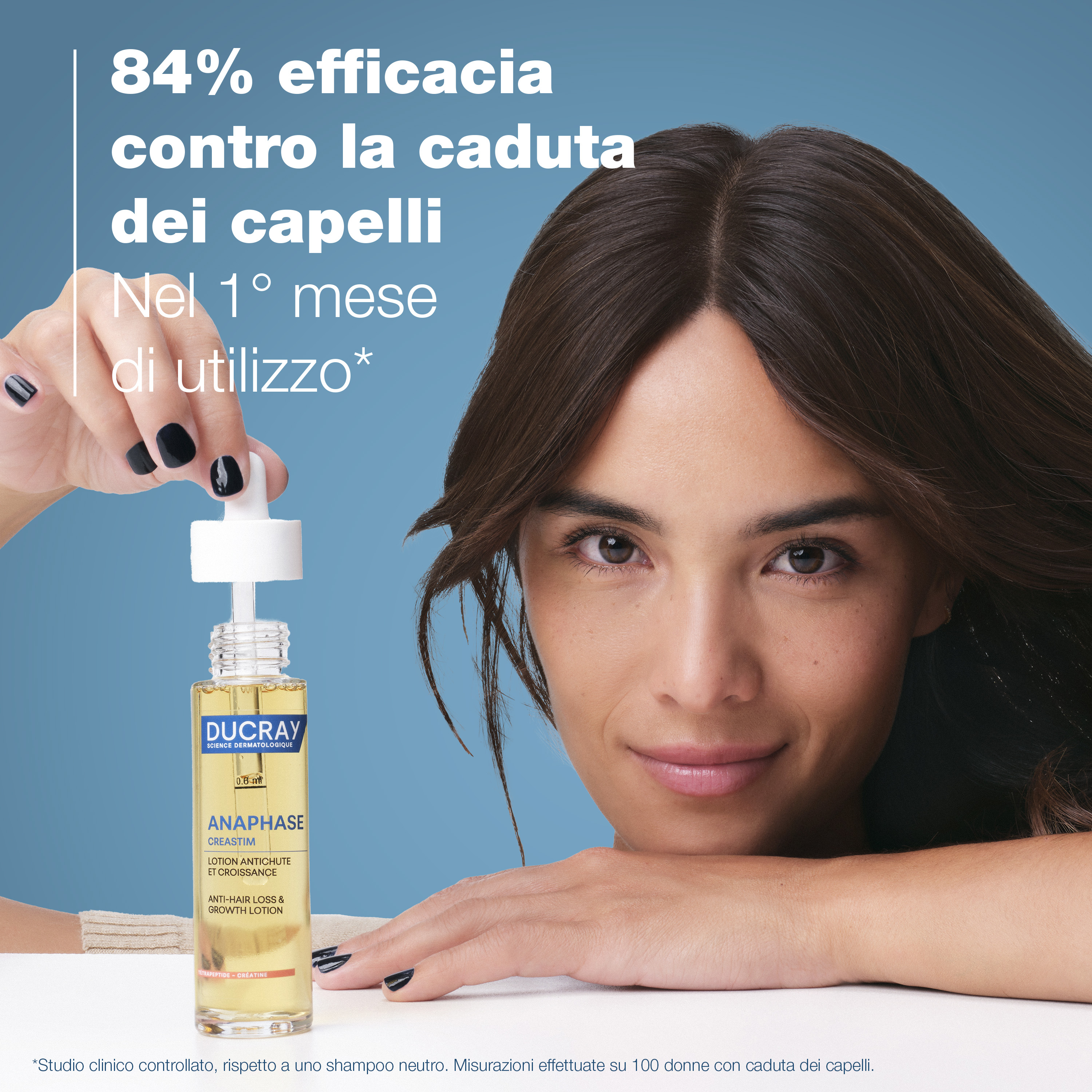 Ducray Creastim Anaphase Lozione Trattante Contro la Caduta dei Capelli, anti-caduta occasionale, con creatina, 60 ml