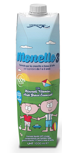 Sterilfarma Monello 3 Latte Liquido 1-3 Anni 1 L
