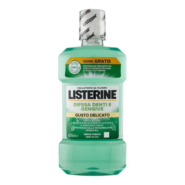 LISTERINE D/GENGIVE ZERO 600 ML