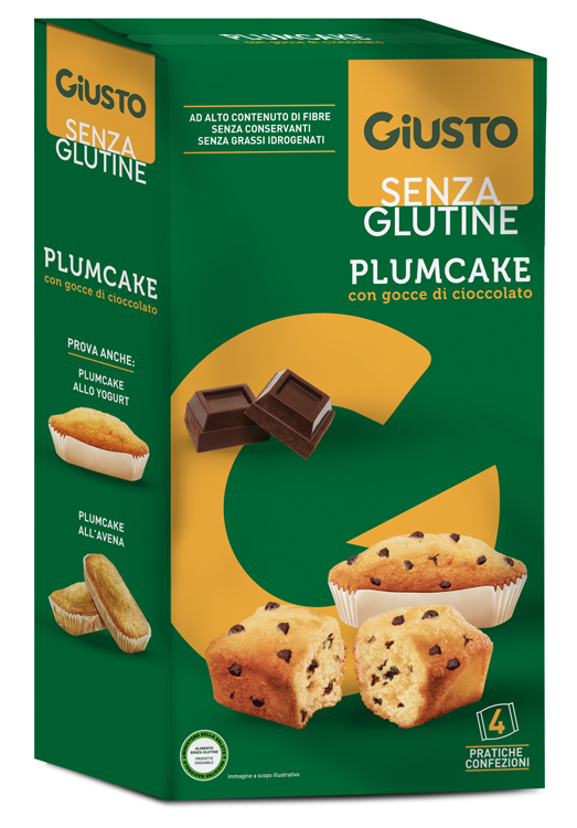 GIUSTO S/G Plumcake Ciocc.160g