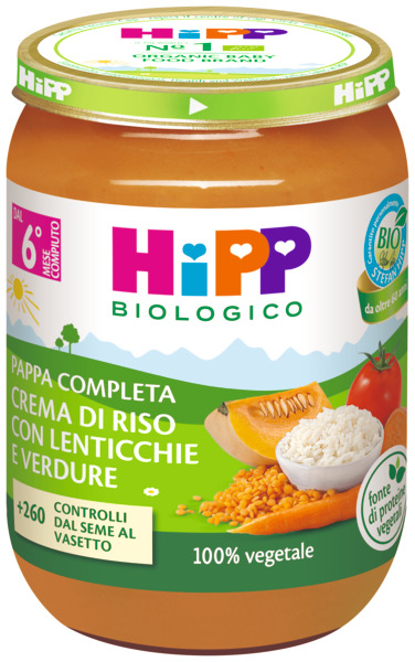 HIPP CREMA RISO LENTICCH VERD