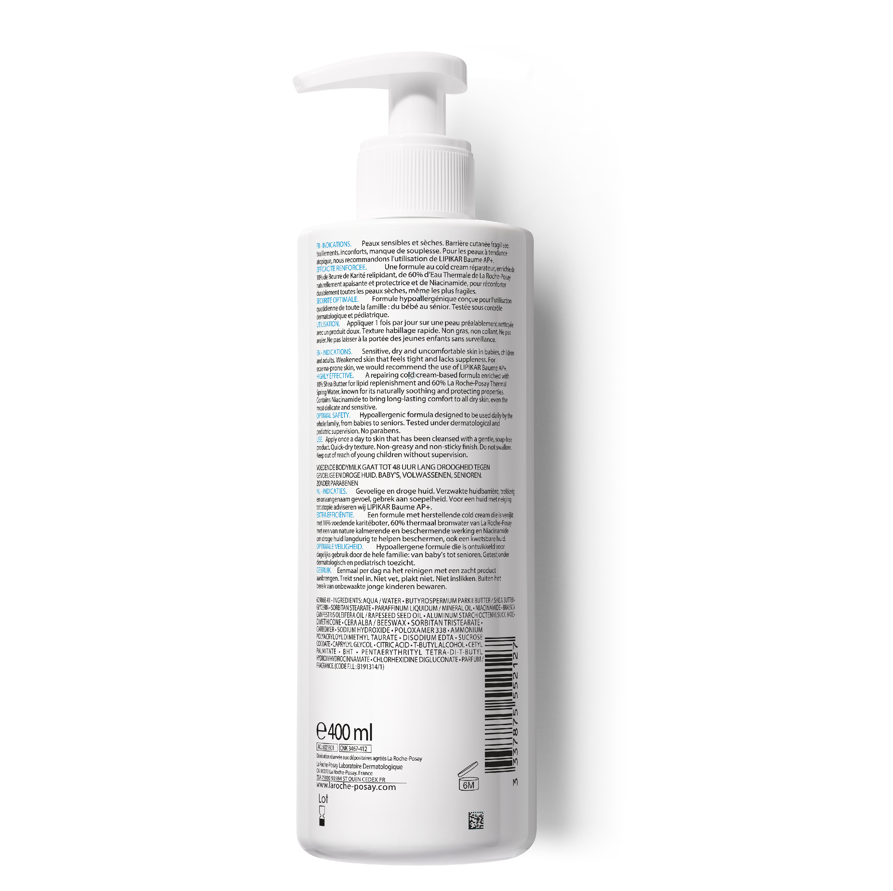 La Roche-Posay Lipikar - Latte Corpo Per Pelle Sensibile 400 ml