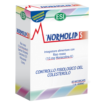 Normolip 5 Esi - Integratore per il colesterolo - 60 Capsule 