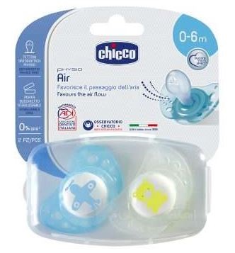 Chicco Physio Air Succhietto Silicone Boy 0-6 Mesi