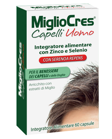 Migliocres Capelli Uomo Integratore 60 Capsule