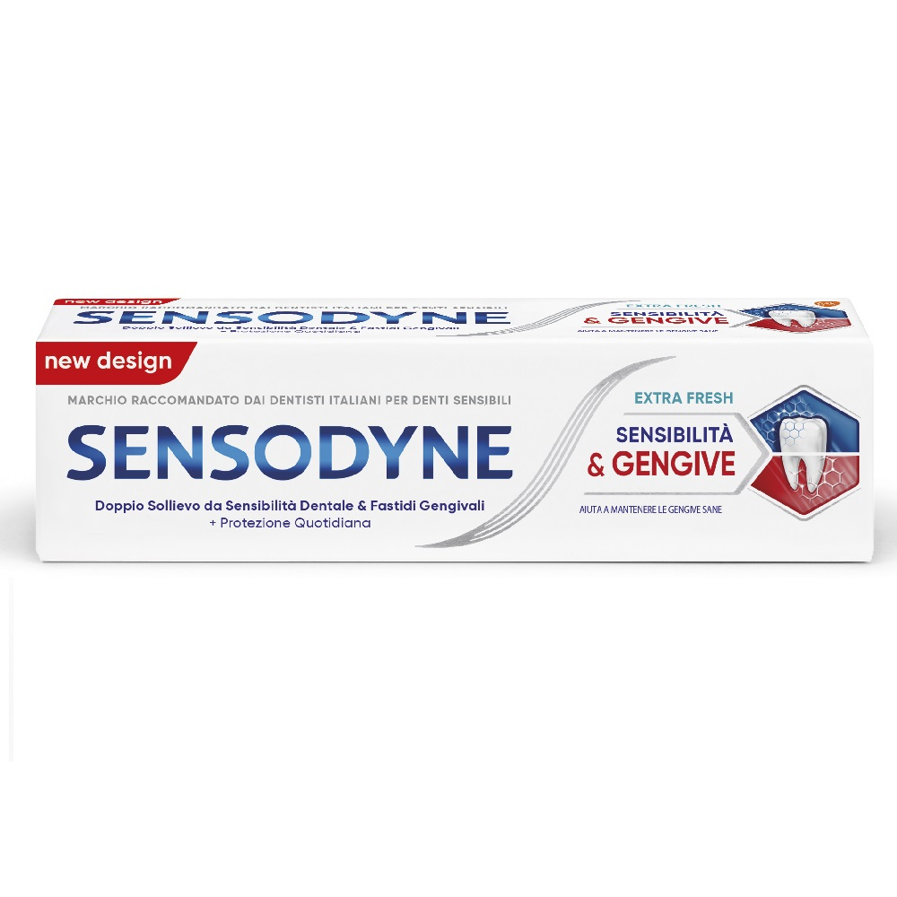 Sensodyne Sensibilità&Gengive Dentifricio Denti Sensibili e Gengive Igiene Dentale Extra Fresh 75ml