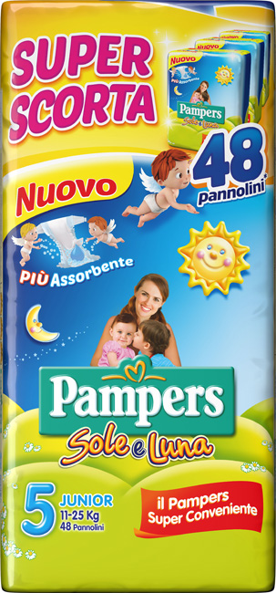 PAMPERS SOLE&LU TRIO JUN 48 0072