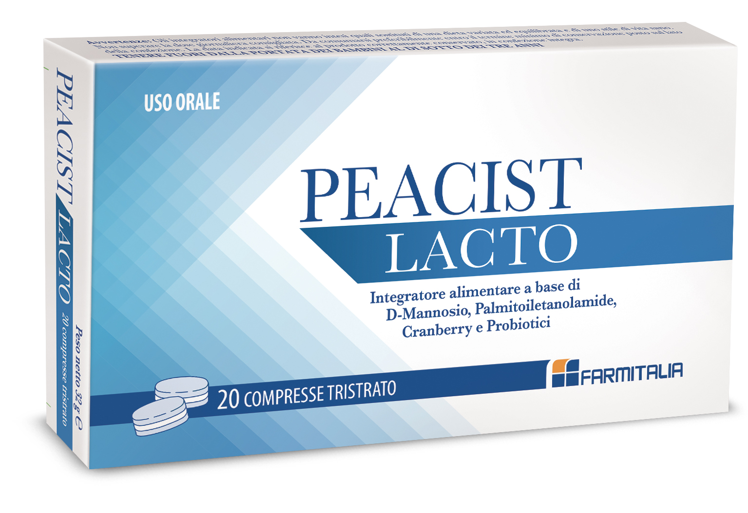 Peacist Lacto 20 Compresse - Integratore Per Le Vie Urinarie