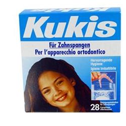 Kukis Cleanser Pulizia Apparecchio Ortodontico 28 Compresse Effervescenti