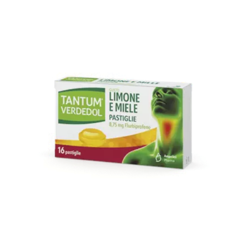 Tantum Verdedol 8,75 mg Gusto Limone E Miele - 16 Pastiglie Per Il Mal Di Gola