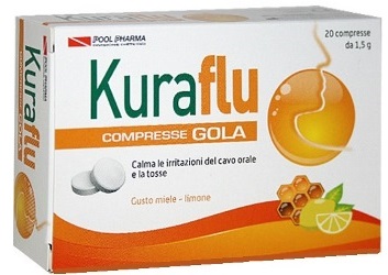 Kuraflu Gola Limone E Miele Integratore Tosse 20 Compresse