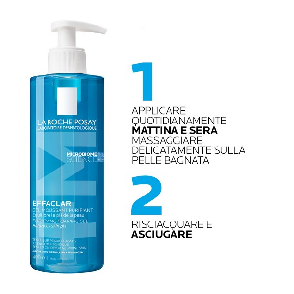 La Roche Posay Effaclar Gel MOUSSE Purificante Pelle Grassa e Sensibile 400 ml