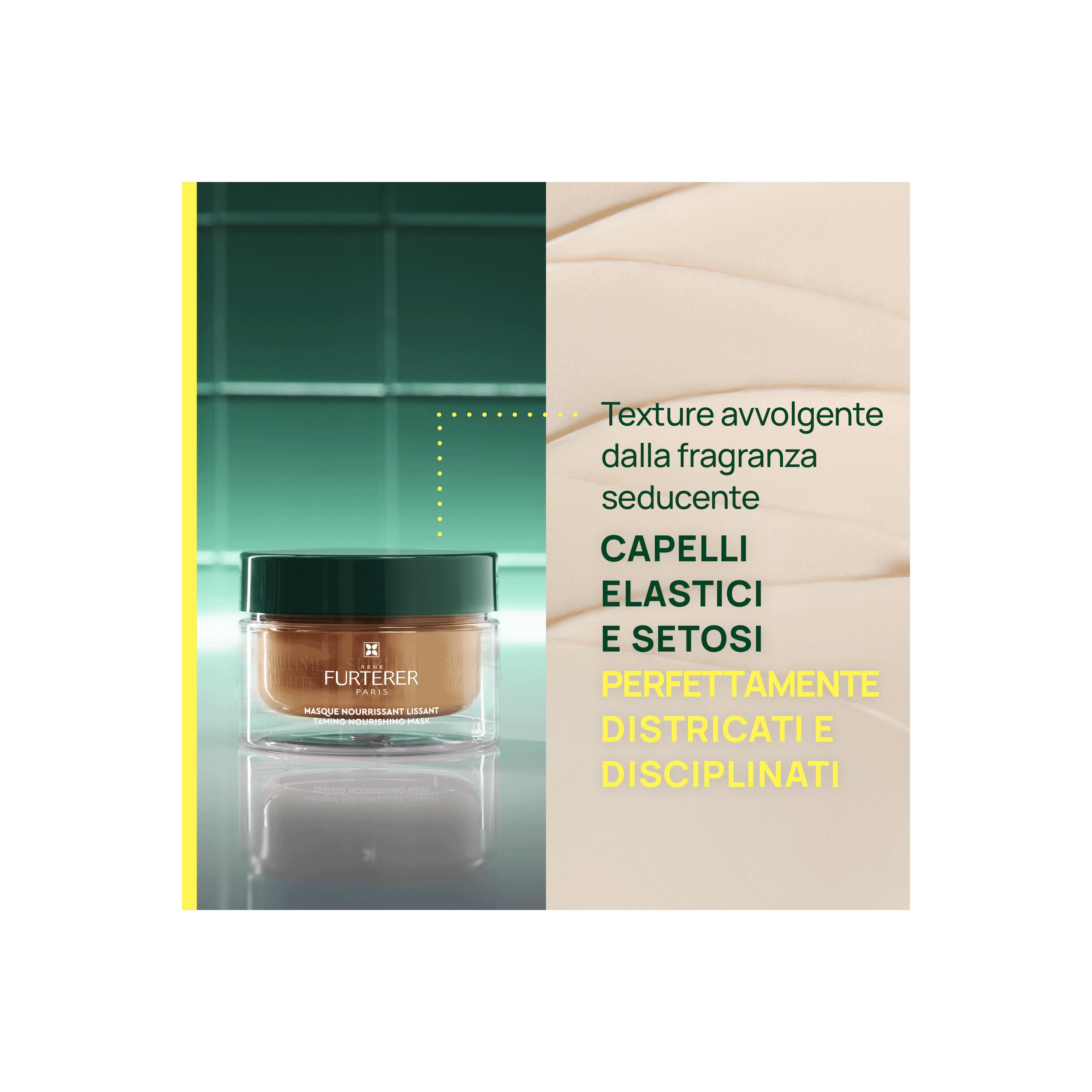 René Furterer Sublime Karité - Maschera Nutritiva Lisciante Per Capelli Secchi 200 ml