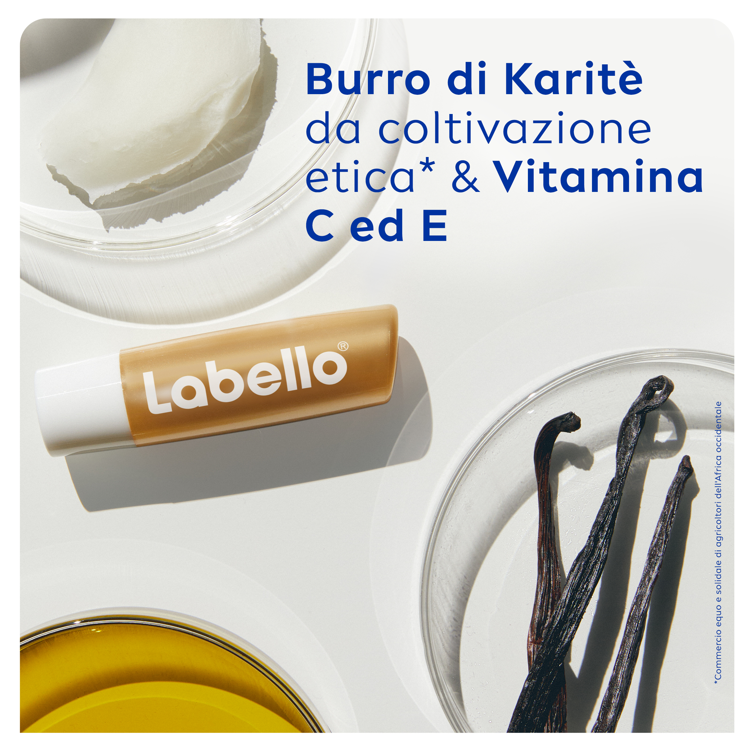 Labello Vanilla Buttercream 4.8 g, Burrocacao labbra idratante con profumazione alla Vaniglia