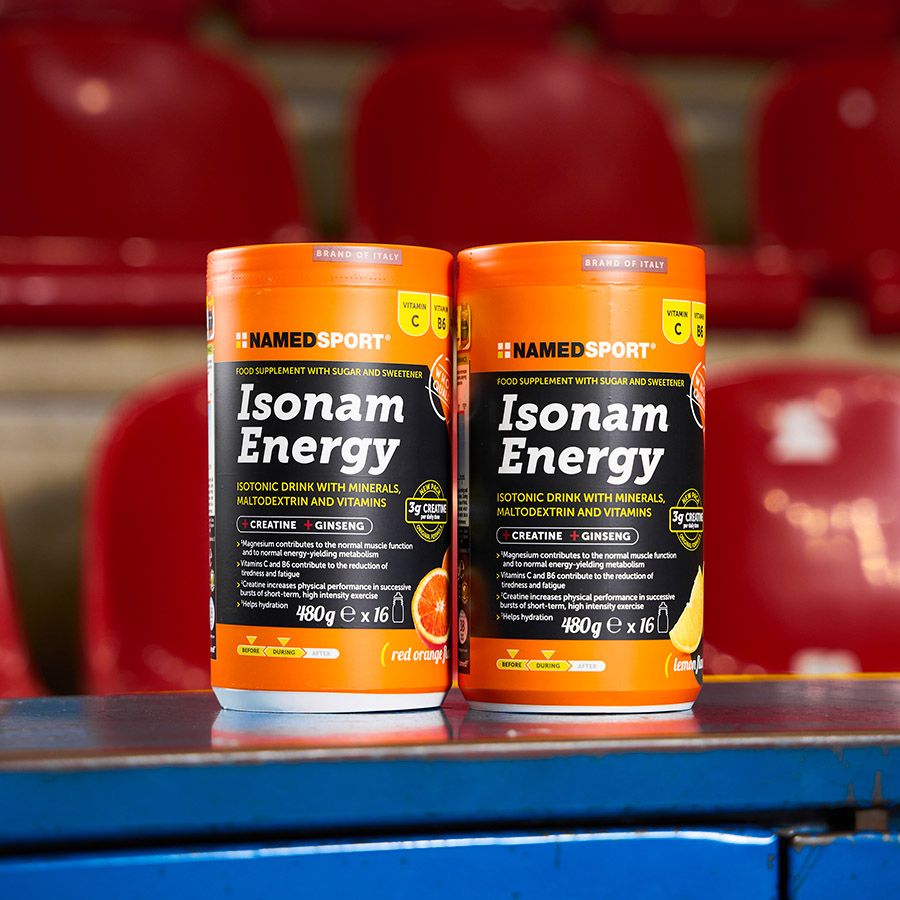 Named Sport Isonam Energy - Integratore Energizzante Gusto Lemon 480 g