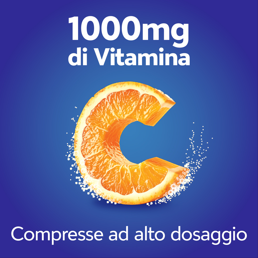 Cebion Effervescente Senza Zucchero - Integratore di Vitamina C - gusto arancia - 10 compresse