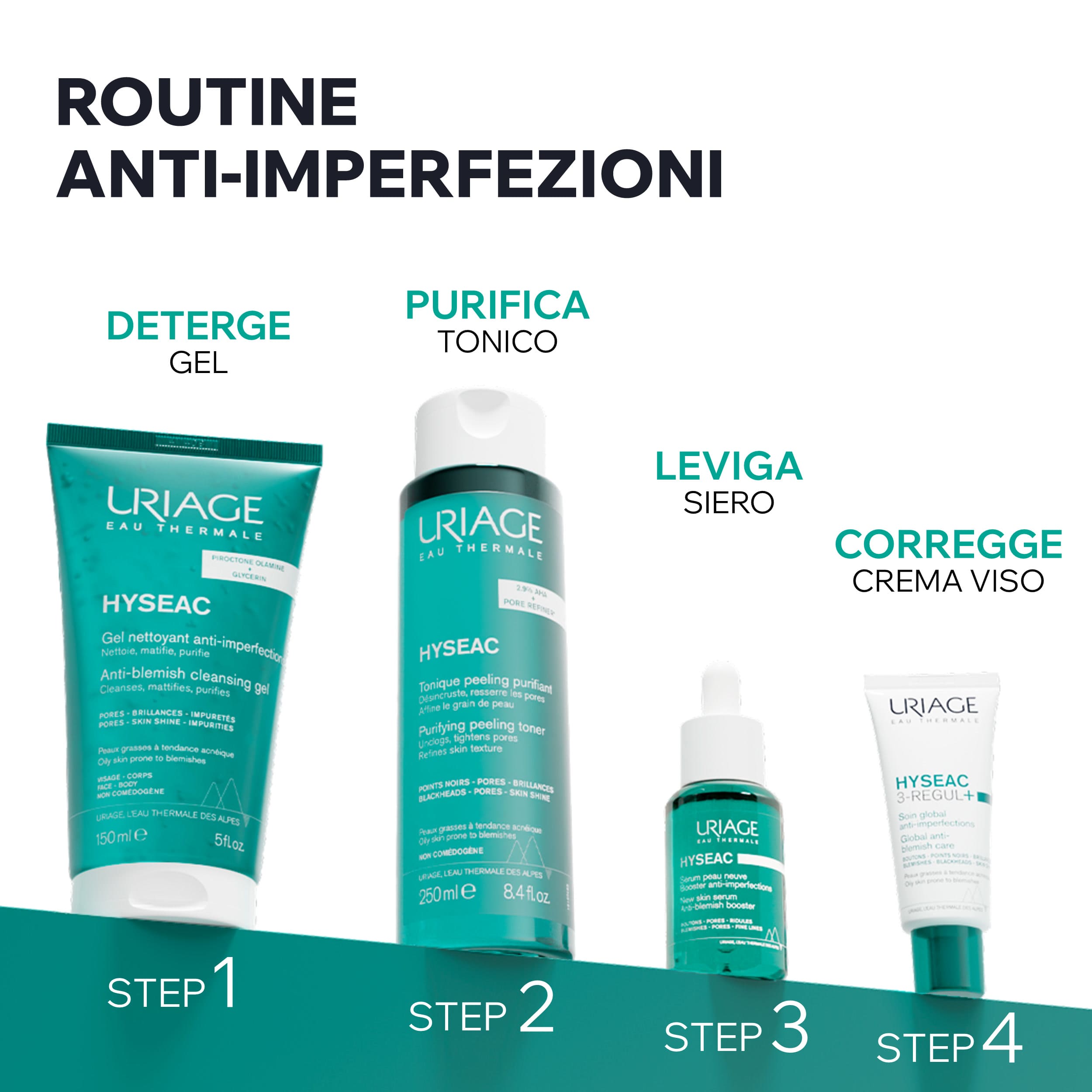 Uriage - Hyséac - Tonico Peeling Purificante 250 ml