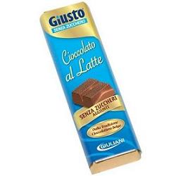 Giusto Senza Zuccheri Barretta Cioccolato Al Latte 42 g