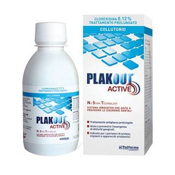 Plak Out Active Colluttorio Clorexidina 0,20% Antiplacca 200 ml