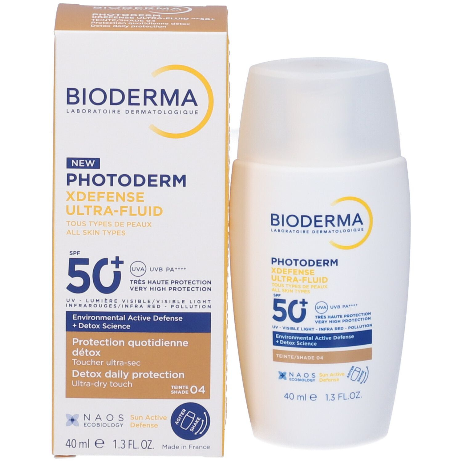 Bioderma Photoderm Xdefense Ultra-Fluid SPF50+ Tonalità 04