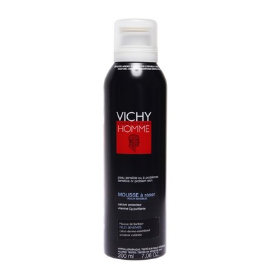 Vichy Homme Sensi Shave - Schiuma da barba anti-irritazioni per pelli sensibili 200 ml