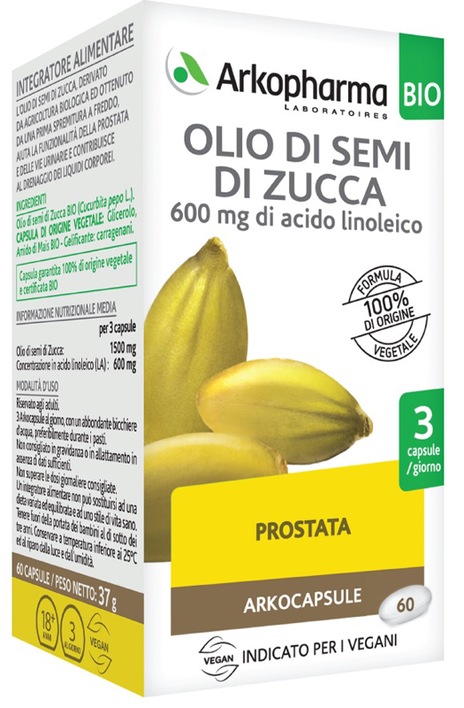 Arkocapsule Olio Semi Zucca Integratore Alimentare 60 capsule