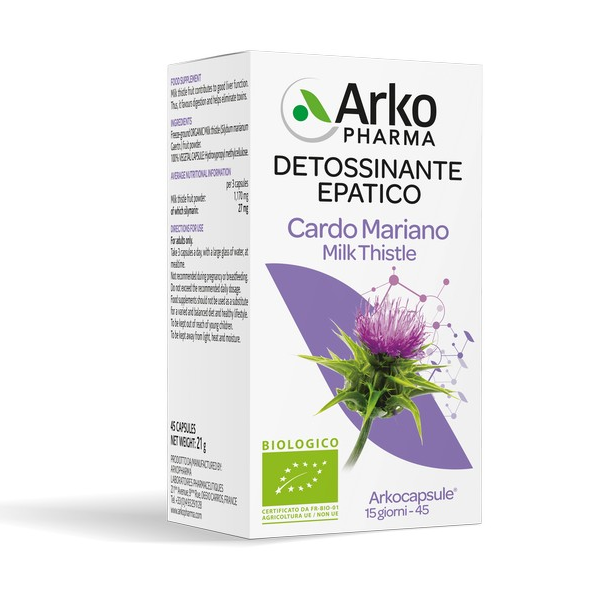 Arkocapsule Cardo Mariano BIO Integratore Alimentare 45 capsule