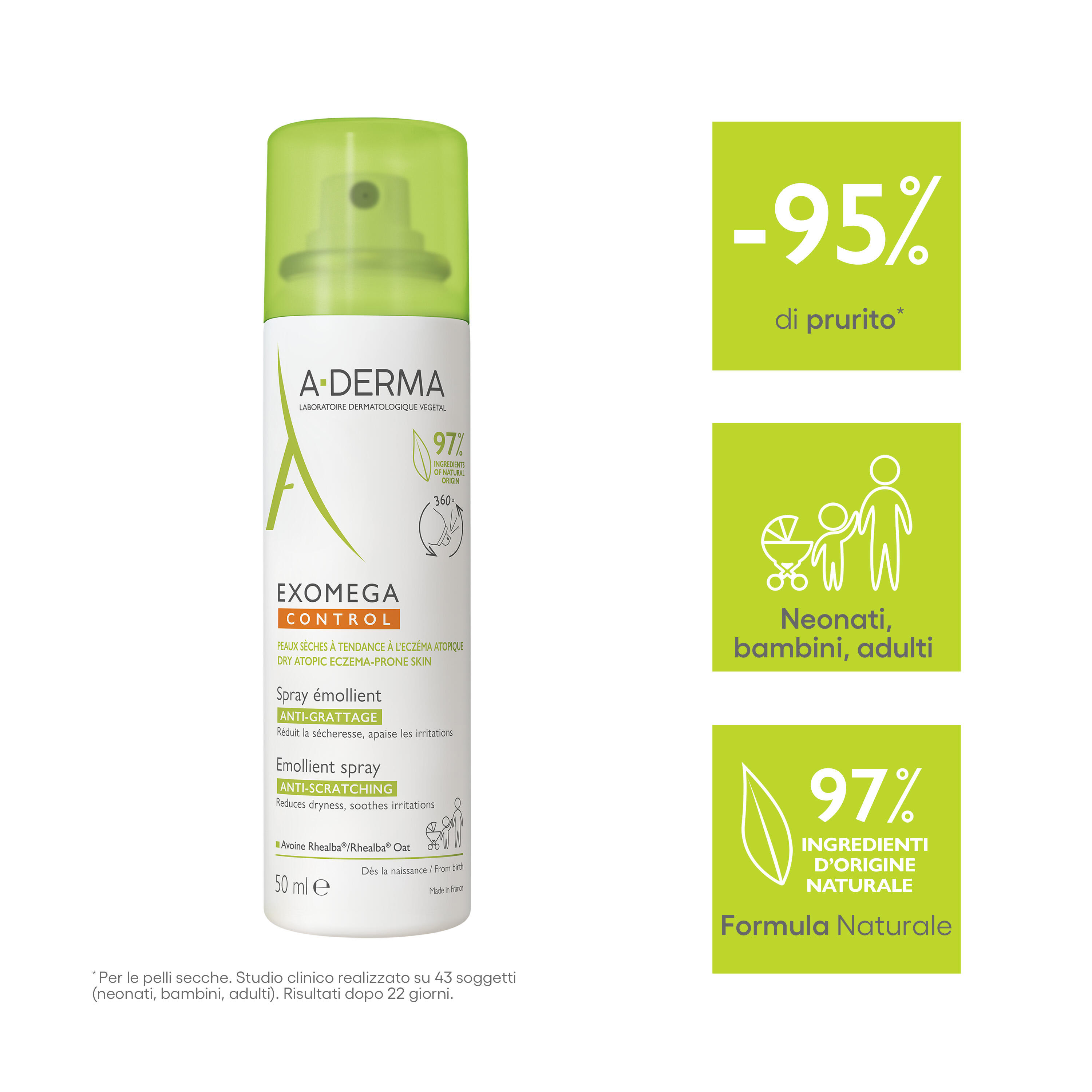 A-Derma Exomega Control - Spray Emolliente 50 ml