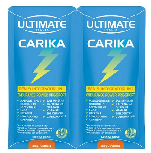 Ultimate Italia Carika Arancia Integratore Energizzante 1 Bustina