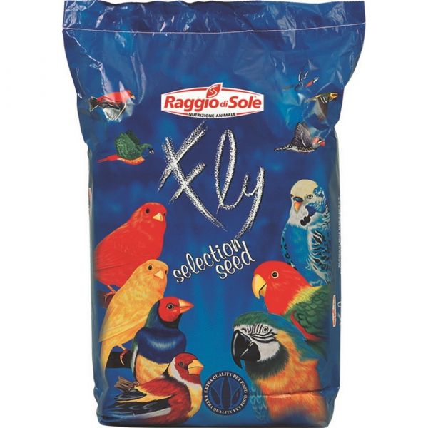 RAGGIO DI SOLE FLY MANGIME VOLATILI SELECTION SEED GIRASOLE STRIATO PICCOLO 25KG