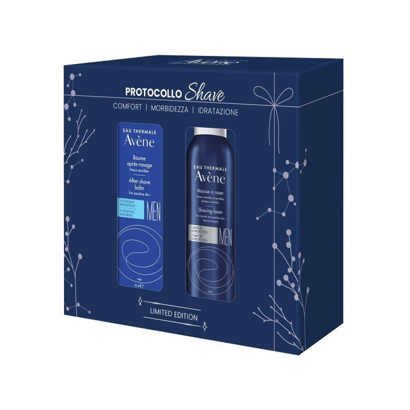 Avène Cofanetto Regalo Protocollo Shave - Schiuma Da Barba 200 ml + Balsamo Dopobarba 50 ml