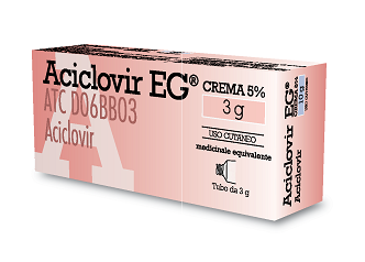 Aciclovir EG 5% Crema Contro Herpes 3 g