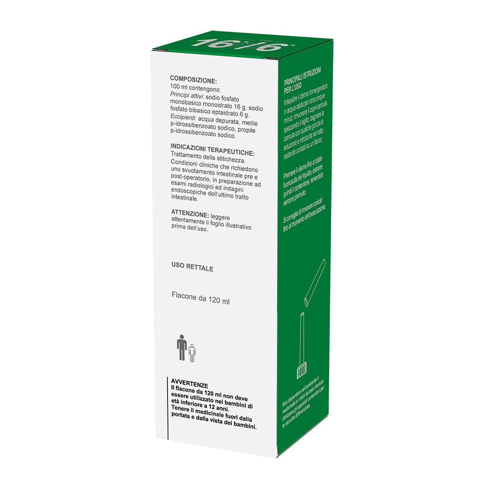 Sodio Fosfato Nova Argentia Adulti 16%-6% Soluzione Rettale 120 ml