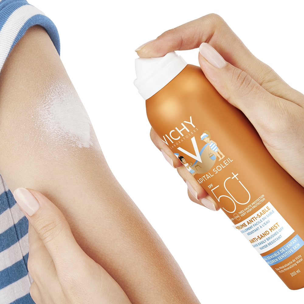 Vichy Idéal Soleil Spray Anti-Sabbia per Bambini SPF 50+ - Protezione solare corpo - 200 ml