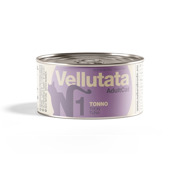 NATURAL CODE GATTO VELLUTATA N1 TONNO 85GR (lattina)