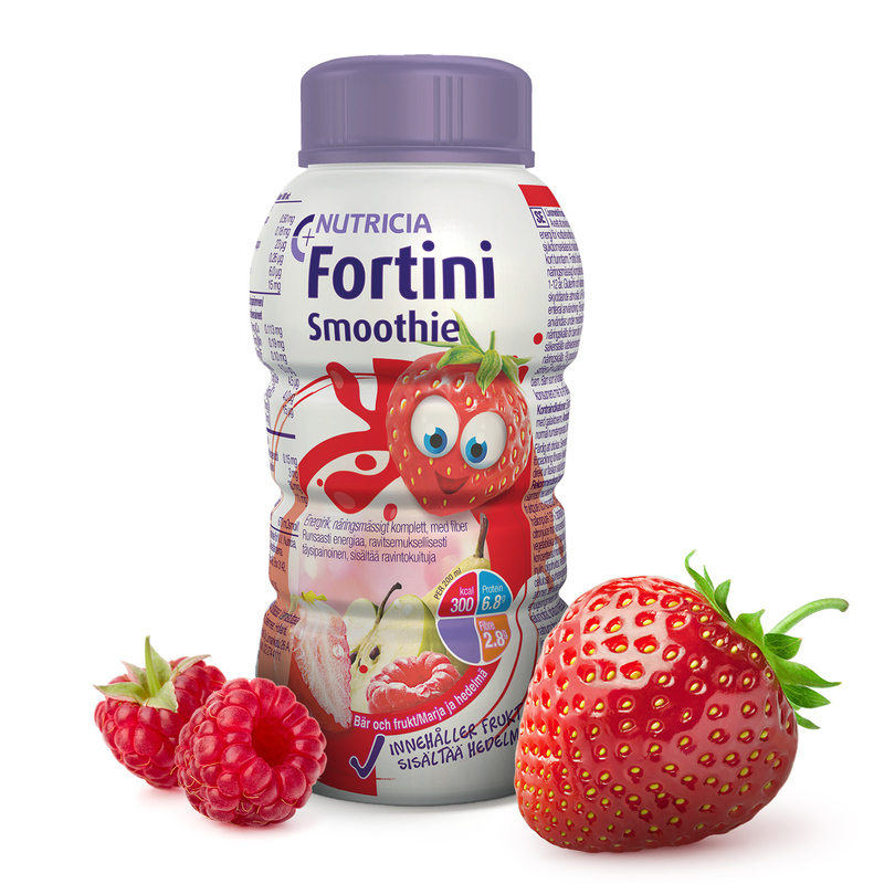 Fortini Smothie Multi Fibre Integratore Nutrizionale Gusto Frutti Rossi 200 ml