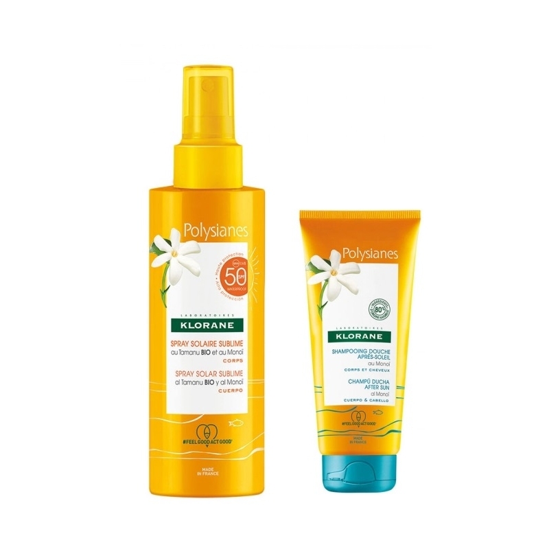 KLORANE KIT SPRAY SOLARE SUBLIME SPF50 200ML +SHAMPOO DOCCIA