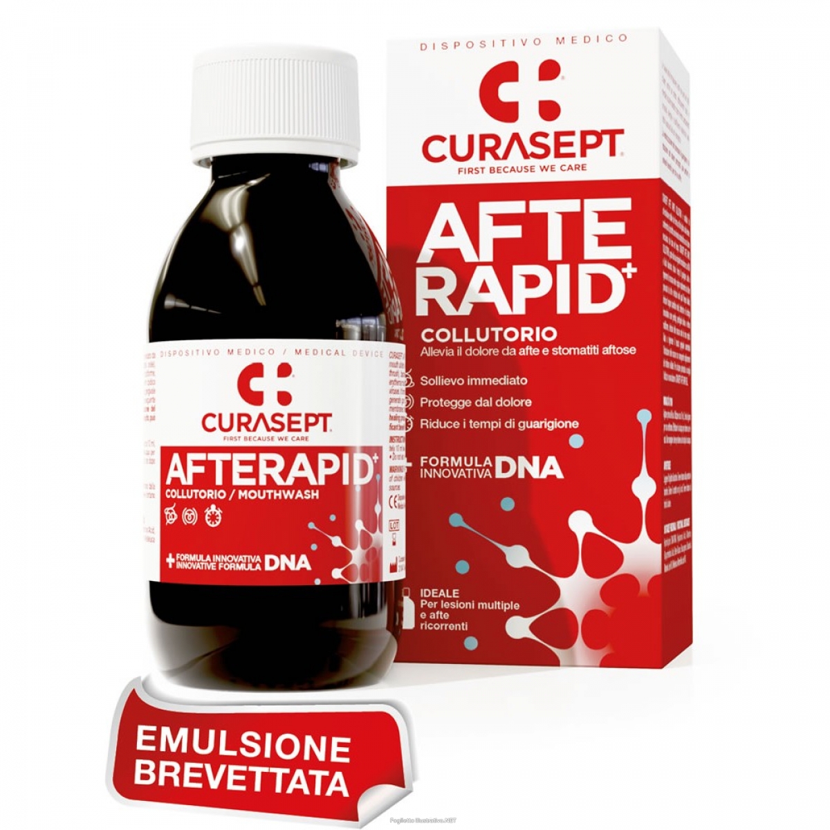  Curasept Collutorio Afte Rapid+ DNA 125 ml