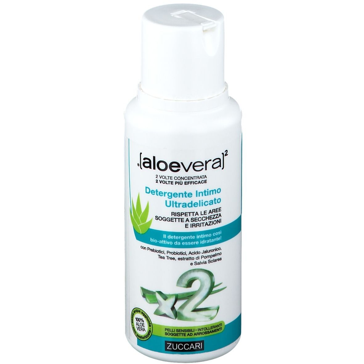Zuccari Aloevera2 Detergente Intimo Ultra-delicato 250 Ml