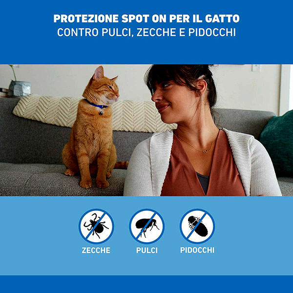 Frontline Spot On Gatti x3 Pipette, Antiparassitario per Gatti e Gattini, Contro  Zecche, Pulci e Pidocchi